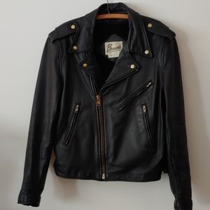 Vintage Leather Motorcycle Jacket